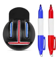 Golf Ball Drawing Marking Alignment Kits, Golf Ball Liner Template Pen Golf Ball Alignment Tool Liner Ball Marking Clip On Par Ball Marker Alignment Aid