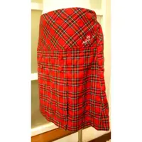 在飛比找蝦皮購物優惠-HANG TEN毛料蘇格蘭紅色格子裙