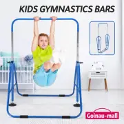 Kids Gymnastics Bar Training Climbing Frame Workout Playground Horizontal Blue