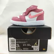 New NIKE TODDLER Air Jordan 1 LOW ALT Pink CI3436-616 3C / UK2.5 / EUR 18.5/9Cm