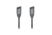 2PK Zyliss Fish Turner Nylon Spatula Flipping Kitchen Utensil 7x33cm Grey