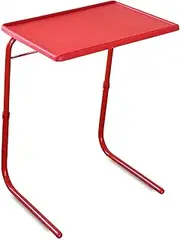 OAK N' OAK Bunny Bear ® Table-Cherry RED | Adjustable Multi Position Portable Folding Table Mate for Bed Trey, Work, Watch TV, Dining, Study, Outdoor & Office Furniture(Cherry Red)