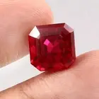 Ruby From Burma Emerald Shape Natural Blood Red 10.15 Ct EGL Certified Gemstone