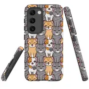 For Samsung Galaxy S23+ Plus Case Shielding Cover, Seamless Cats