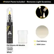 Touch Up Paint For Scania All Models 1503EF White With Polish Paste