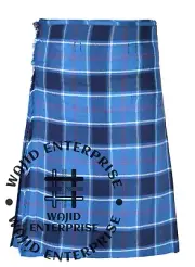 Scottish Handmade Traditional US Navy Tartan kilt - Custom Size Kilts for Men's