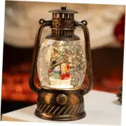 Christmas Decor Snow Globe Lighted with Timer & Music Christmas Snowman