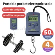 50KG Digital Electronic Scale Fishing Luggage Hanging Hook Kitchen Weighing Tool