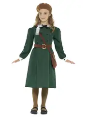 WW2 Evacuee Girls Wartime Costume