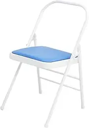 Eqvexd Yoga Auxiliary Chair Iyengar Yoga Chair,Backless Yoga Chair Prop,Pilates Chair,Foldable and Portable Folding Stools for Yoga