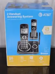 NEW AT&T 2 Handset Wireless Phone DLP72212 System W/Connect to Cell Call ID