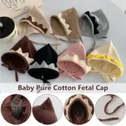 40-45cm Newborn Toddler Baby Girl Warm Hat Ear Protection Strap Cap Peaked Cap
