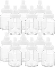 SEWACC 12pcs Mini Milk Bottle Candy Containers, Small Clear Fillable Feeding Bottle Candy Box Baby Shower Party Favors, 3.54 x 1.65 inches