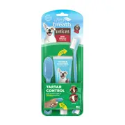 TropiClean Fresh Breath Enticers Smoked Beef Brisket Oral Care Kit for Dogs