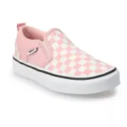 Vans Asher Powder Pink Checkerboard Sneaker Shoes Youth Girl Size 3 NEW
