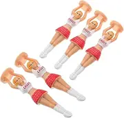 5 Pack Funny Cheerleader Design Golf Tees for Women Men Unbreakable Plastic Golf Training Accessories