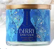 1 Bath & Body Works BERRY SPRITZER Large Scented 3 Wick Candles 14.5 oz
