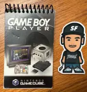 NEW VTG 2003 NINTENDO GAMECUBE GAME BOY SP PLAYER EMPLOYEE NOTEBOOK PROMO RARE