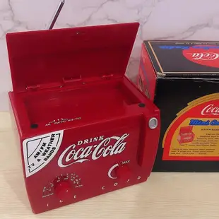 可口可樂周邊 可口可樂冰柜收音機 1991年絕版收藏美式復古