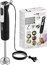 Clatronic SM 3825 800W Turbo-Function Hand Blender with Stainless Steel Blade 12 Levels for Baby Food, Soup, Smoothies, Puree, Sauce | Hand Blender | Electric Hand Blender SM 3825