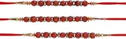 [AYUSHNAIK] Set of 3 Rakhi for Brothers for Raksha Bandan Rakhi Handmade Rakhi Rakhi Raksha Bandhan Indian Bracelet Beads Rakhi Thread Bhaiya Bhabhi Rakhi Bracelet Rakhi Gift Traditional Rakhi