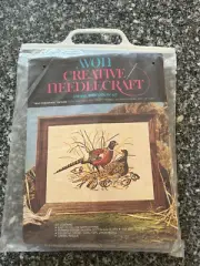 Avon Creative Needlecraft Crewel Embroidery Kit Wild Pheasants NOS