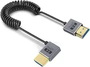 Spring 8k60hz 2.1 Cable 48Gbps Quite Fast Transmission for Gaming and Home Theater Coiled Extension Cord