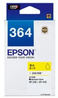 在飛比找Yahoo!奇摩拍賣優惠-EPSON 原廠盒裝 364 (C13T364450) 黃色