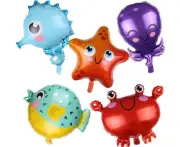 5pcs Ocean Animal Foil Balloon Set Party Supplies Kids Birthday Decoration Show