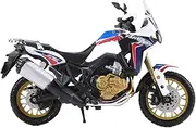 Motorcycle Model 1:18 for Honda for Africa Twin DCT Race Car Simulation Alloy Motorcycle Model with Steering Movable Stand