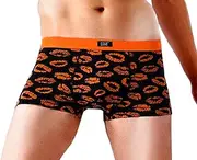 [Bigood] Men's Modal Cotton Lips Print Breathable Underwear Boxer Briefs Trunks