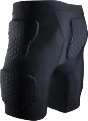 Men’s Padded Shorts Compression Short Hip Protective Underwear for Football S...