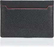 [HUGO] Subway Leather Cardcase, Outer Space Black, One Size, Outer Space Black