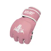 MMA Gloves Grappling Sparring Boxing Bag Training by Javson - Pink / White L/XL