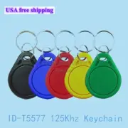 50PCS T5577 Smart Chip Tag 125Khz Rewriteable Copy Badge EM4305 Copier Keychain