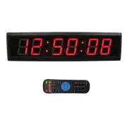LED Countdown Clock/Up Digital Timer, 12/24-HourTime Clock, Stopwatch LED Wal...