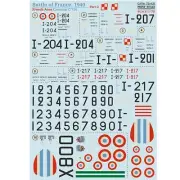 Print Scale 72-431 Decal 1:72 Battle of France. 1940. French aces Caudron C.714