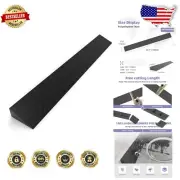 2.4" Rise Black Wheelchair Threshold Ramp with Anti-Slip Surface - 39x5.1in