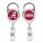 ALABAMA CRIMSON TIDE PREMIUM METAL RETRACTABLE BADGE HOLDER KEY CHAIN WINCRAFT