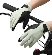 [Genérico] Mountain Biking Gloves | Sun Protection Driving Gloves | Full Finger UV Mittanes, Motorcycle Cycling Gloves in the Breathable Cooling High Elasticity Al AI