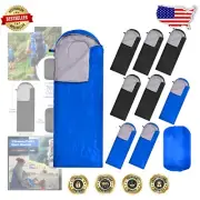 Pack of 10 Cold Weather Sleeping Bags - 0 Degree Rated for Camping & Backpacking