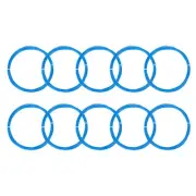 10Pcs 10M Badminton Racket String High Elastic Nylon Racquet String, Blue