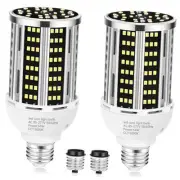 54W 2 Pack LED Corn Light Bulb,(550W Equivalent) Daylight 5000K Commercial