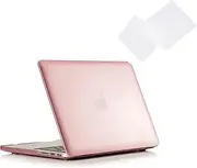 Ruban-MacBook Old Pro Retina 13 Case A1502/A1425 2 in 1 Smooth Ultra-Slim Light Weight PC Hard Case with Keyboard Cover for MacBook Pro 13 with Retina(Model:A1502/A1425) - Rose Gold