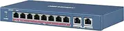 Hikvision Digital Technology DS-3E0310HP-E Network Switch Unmanaged Fast Ethernet (10/100) Power Over Ethernet (PoE) Blue