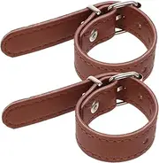 TOGEVAL 1 Pair PU Bike Basket Straps of Durable Handlebar Accessories for Cycling Compact Design for Easy Installation for Bicycles and Scooters