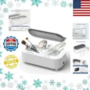 Versatile Ultrasonic Jewelry & Dental Cleaner with Touch Control | 5/7 Min Timer