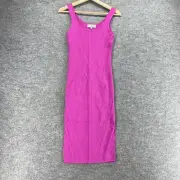 New Willow & Wind Dress Women M Medium Purple Maxi Long Sleeveless Rayon Casual