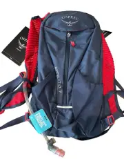Osprey Kitsuma 7 Bike Hike 2.5L Hydration Backpack Navy (Red Accents) NWT Womens