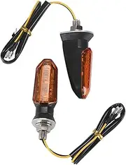 Turn Signal Indicator 1 Pair Motorcycle Turn Signal Indicator Light Universal Motorbike Flasher 3 Waterproof Amber Light Tail Light(B)